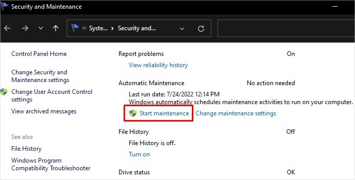 start_maintenance