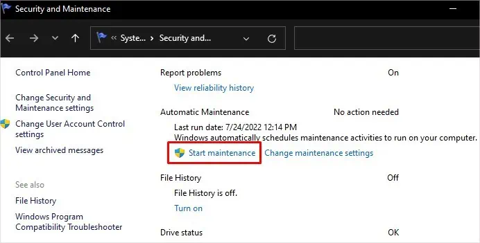 start_maintenance