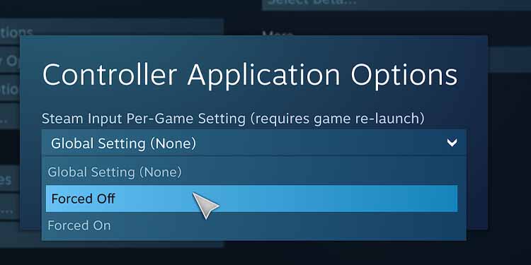 steam controller forced off 