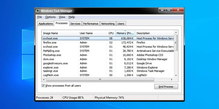 svchost.exe high CPU