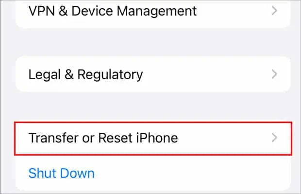 transfeer-or-reset