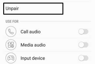 unpair-in-android