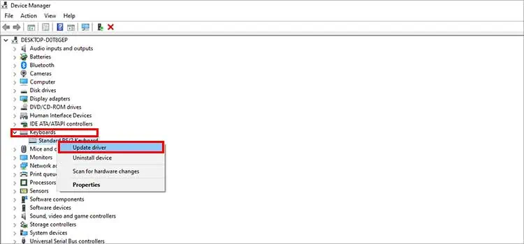 update-keyborad-driver