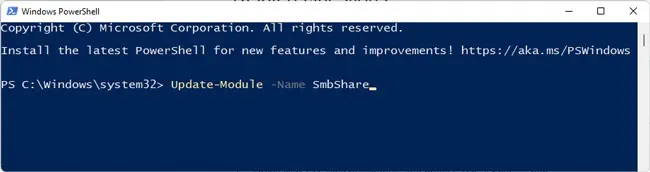 update-module-smbshare