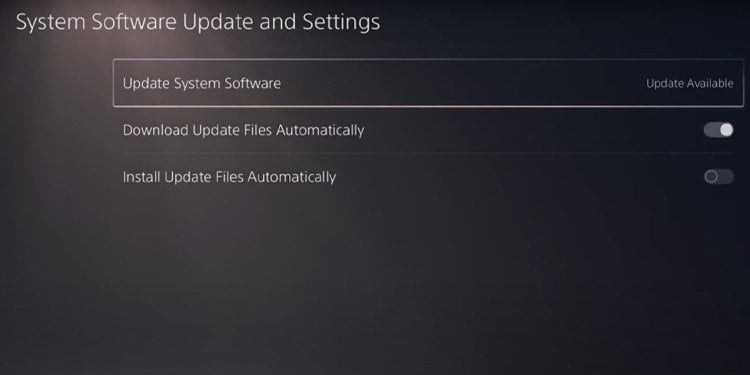 update ps5 system software 