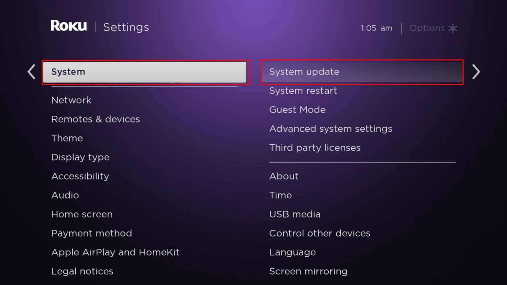 update-roku