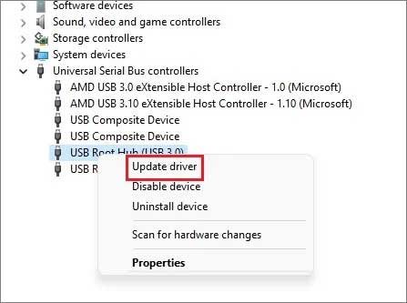 update-usbroothub-driver