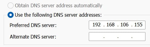 use-the-following-dns-server-address