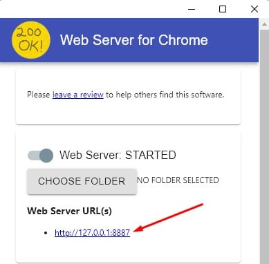 web server url