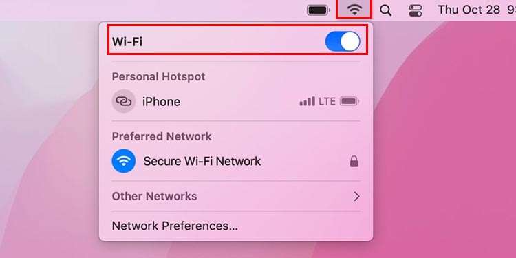 wifi in mac 1