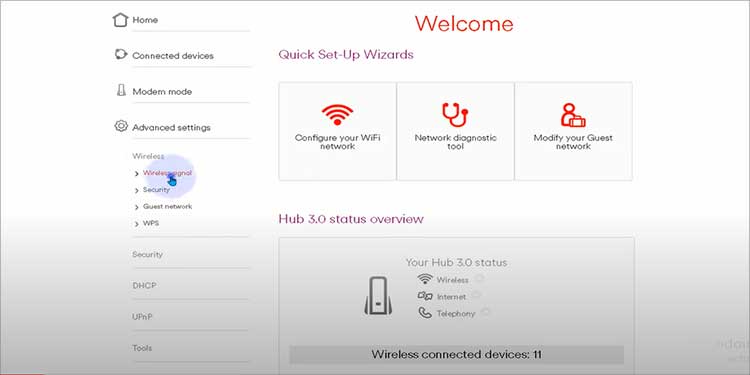 wireless-setting-selection