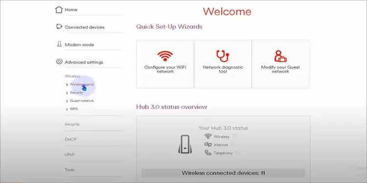 wireless-setting-selection