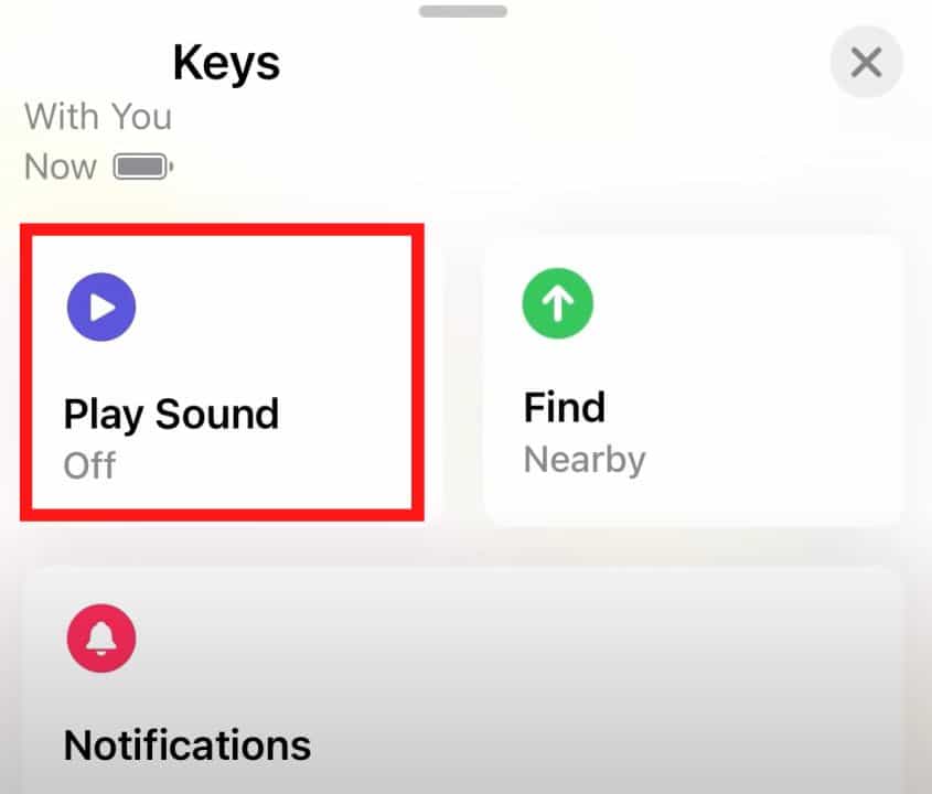 you can play the sound of AirTag to find it
