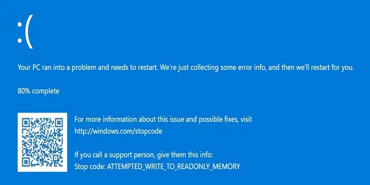 8 Ways to Fix Attempted_Write_to_Readonly_Memory BSOD Error