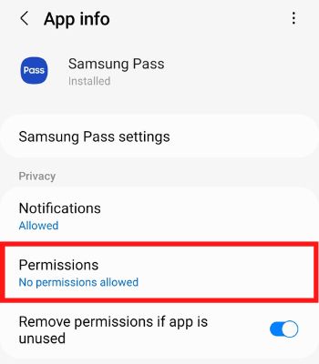 Click on Permissions