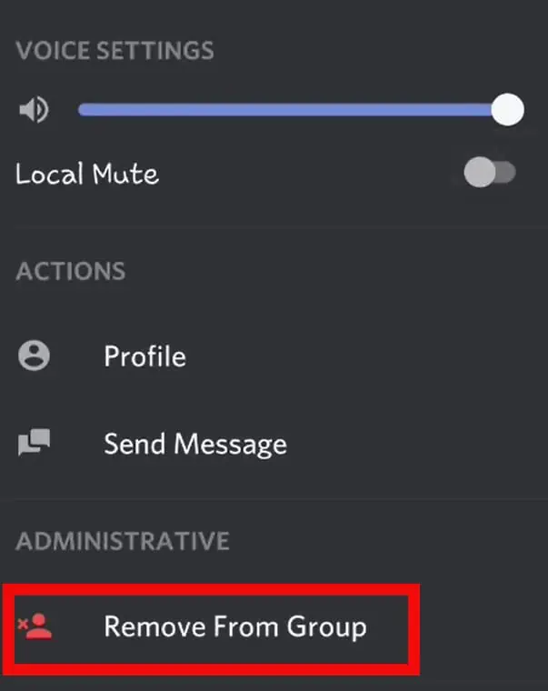 Click-on-Remove-From-Group