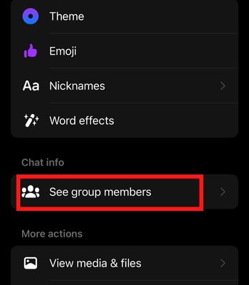 Click on See Group Members