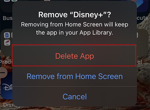 Delete-Disney-App-on-iOS