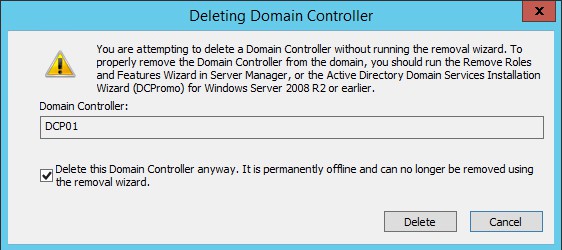 Delete-Domain-Controller-anyway