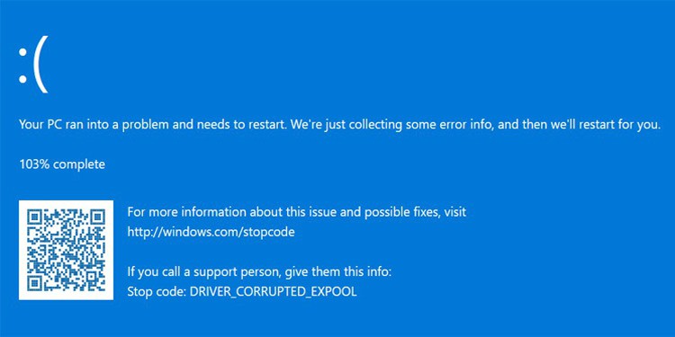 Driver corrupted Expool
