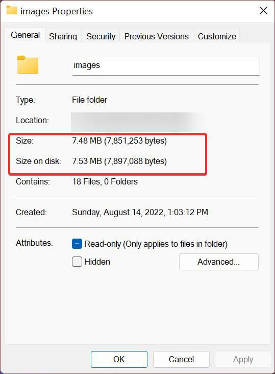 Folder Properties