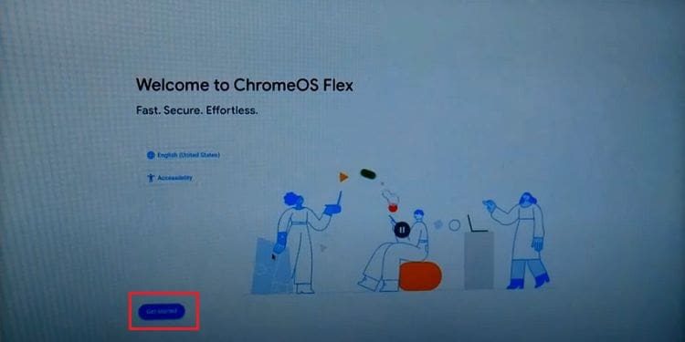 Get started in the Welcome to OS Flex window