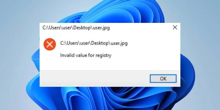 How to Fix Invalid Value for Registry Error when Opening Photos