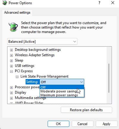 PCI express root