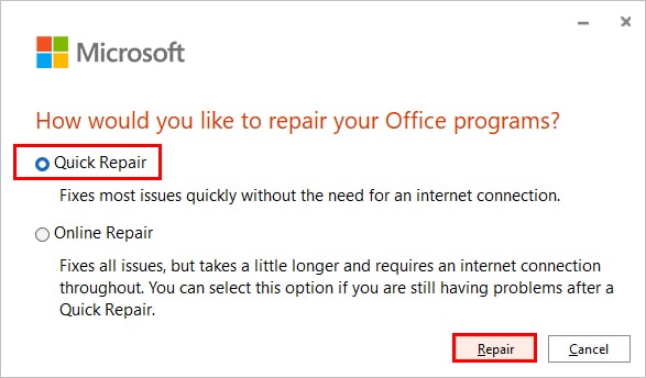 Repair-microsoft-'office