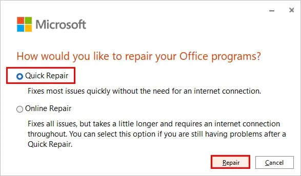 Repair-microsoft-office