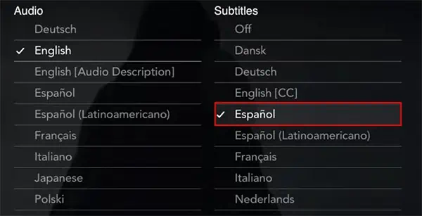 Select-preferred-language