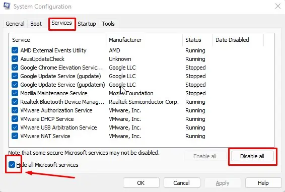 Services-disable