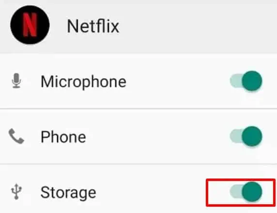 Netflix Download Not Working - Why & How to Fix It 35 Storage-permission-netflix