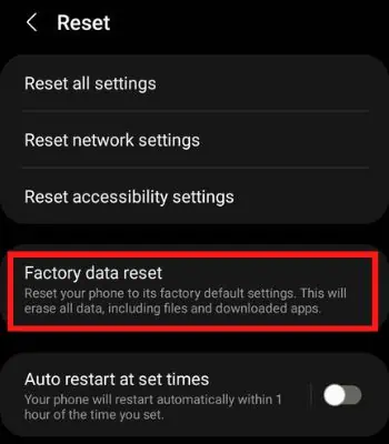 Samsung Pass Not Working? Why & How to Fix it 27 Tap-on-Factory-data-reset