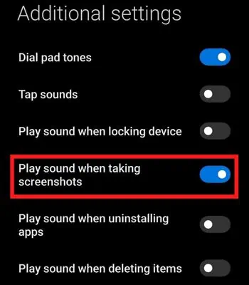 Toggle-off-the-Play-sound-when-taking-screenshots
