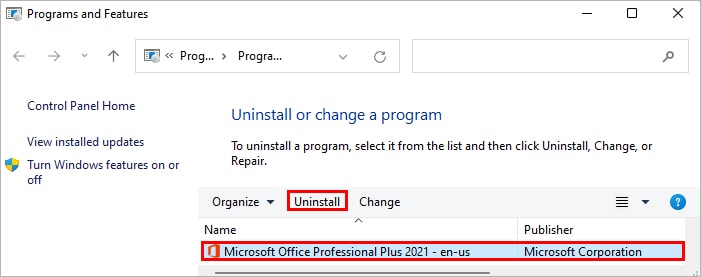 Uninstall-office-application