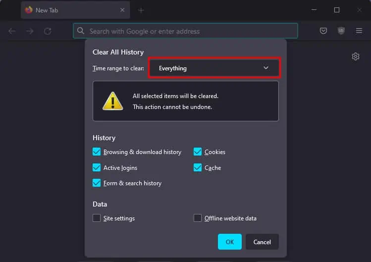 Windows-Firefox-ClearAllHistory