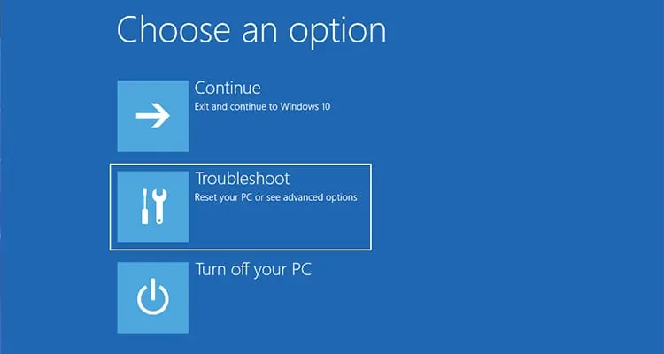 Windows-RE-Troubleshoot