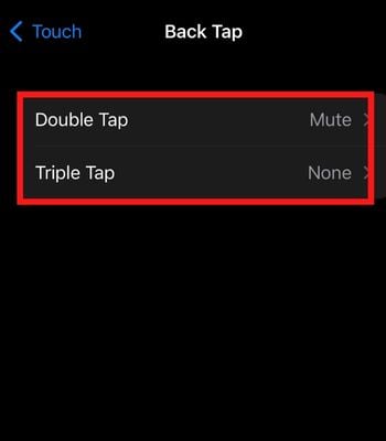 You can set Double Tap or Triple Tap according to your preference to activate mute mode
