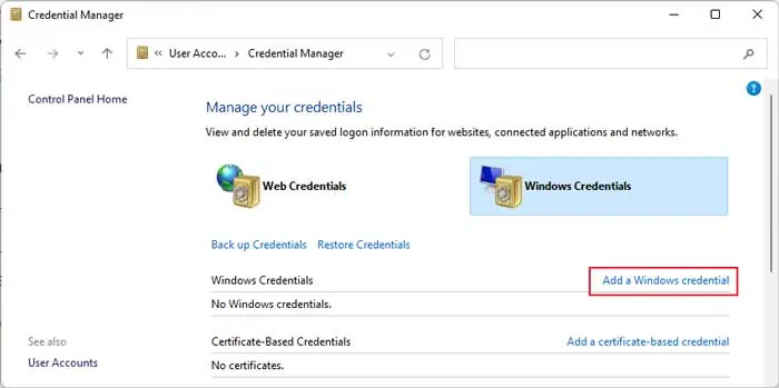 add-windows-credential