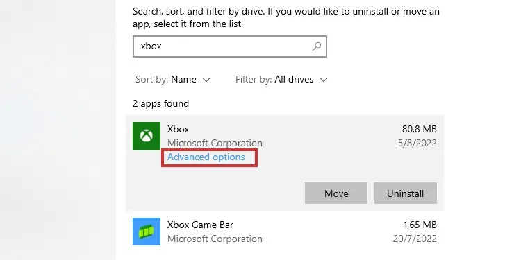 Game Pass Not Working on Windows? Try These Fixes 18 advanced-options