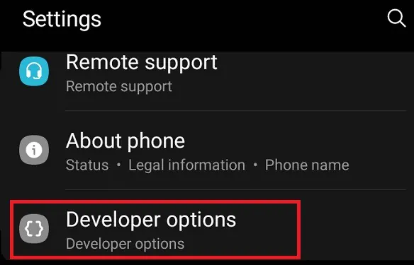 andoird-developer-options