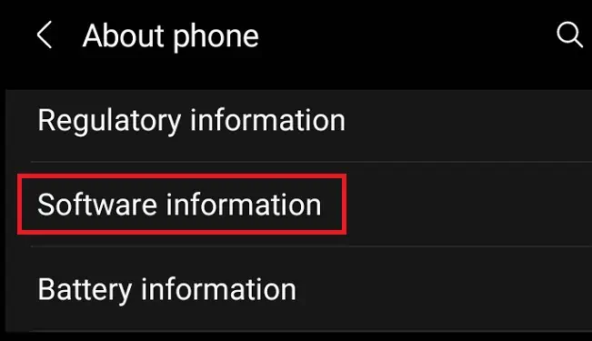 android-software-information
