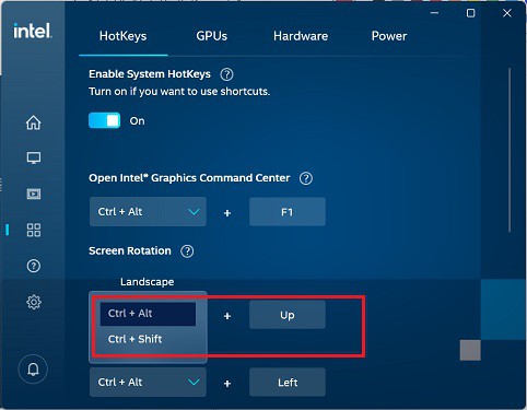 change hotkeys