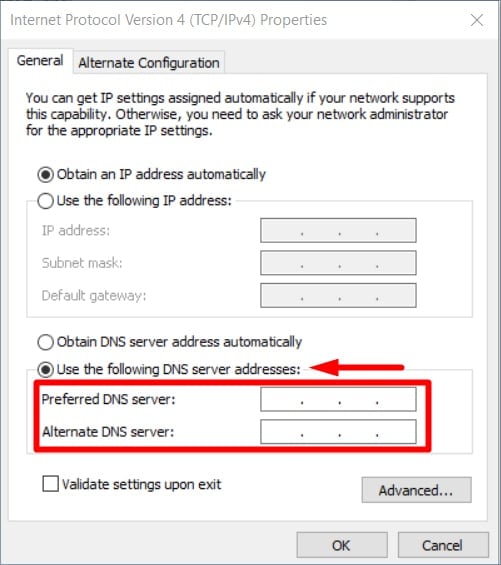 changing dns 2