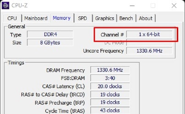 check channel in cpuz