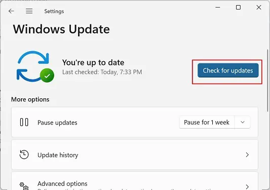 Computer Not Going to Sleep? 10 Ways to Fix it 63 check-for-windows-update-1