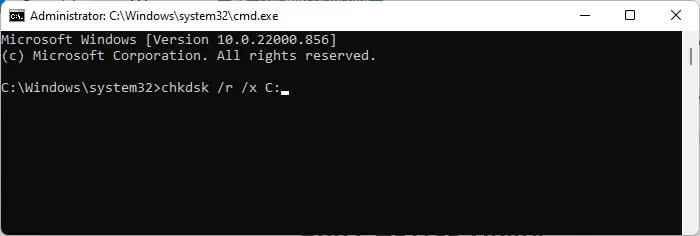chkdsk-r-x-c