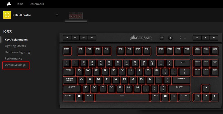 choose device settings