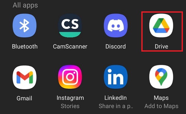 choose google drive
